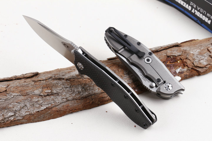 ZT0562CF CPM 20CV  Zero Tolerance Titanium handle folding knife UD405179